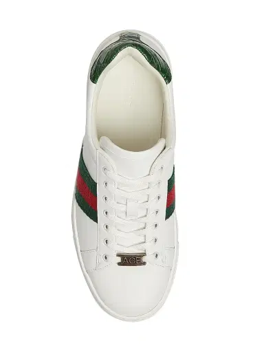 Gucci Women's Ace Leather Low-Top Sneakers - Bottle Green | Thumbnail 5 Gucci Women's Ace Leather Low-Top Sneakers - Bottle Green | Thumbnail 5