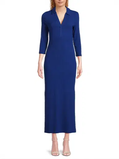 Lilly Pulitzer Women's Ollie Maxi Polo Dress - Blue Med | Thumbnail 3 Lilly Pulitzer Women's Ollie Maxi Polo Dress - Blue Med | Thumbnail 3