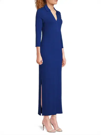 Lilly Pulitzer Women's Ollie Maxi Polo Dress - Blue Med | Thumbnail 4 Lilly Pulitzer Women's Ollie Maxi Polo Dress - Blue Med | Thumbnail 4