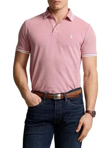 Polo Ralph Lauren Men's Stretch Mesh Polo Shirt - Adirondack Berry White - Size XXL | Thumbnail 3 Polo Ralph Lauren Men's Stretch Mesh Polo Shirt - Adirondack Berry White - Size XXL | Thumbnail 3