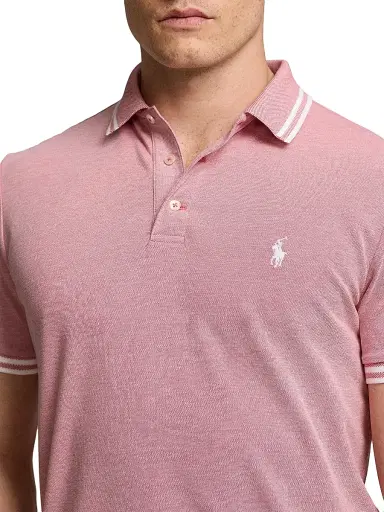 Polo Ralph Lauren Men's Stretch Mesh Polo Shirt - Adirondack Berry White - Size XXL | Thumbnail 5 Polo Ralph Lauren Men's Stretch Mesh Polo Shirt - Adirondack Berry White - Size XXL | Thumbnail 5