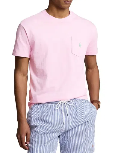 Polo Ralph Lauren Men's Logo Short-Sleeve T-Shirt - Highland Rose Heather | Thumbnail 4 Polo Ralph Lauren Men's Logo Short-Sleeve T-Shirt - Highland Rose Heather | Thumbnail 4