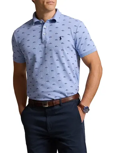 Polo Ralph Lauren Men's Oxford Mesh Polo Shirt | Thumbnail 1 Polo Ralph Lauren Men's Oxford Mesh Polo Shirt | Thumbnail 1