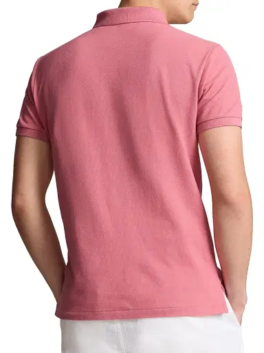 Polo Ralph Lauren Men's Basic Mesh Knit Polo Shirt | Thumbnail 4 Polo Ralph Lauren Men's Basic Mesh Knit Polo Shirt | Thumbnail 4