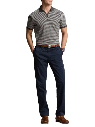 Polo Ralph Lauren Men's Striped Stretch Mesh Polo Shirt | Thumbnail 2 Polo Ralph Lauren Men's Striped Stretch Mesh Polo Shirt | Thumbnail 2
