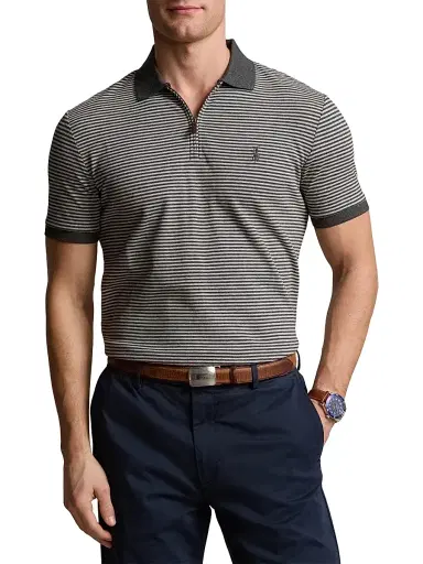 Polo Ralph Lauren Men's Striped Stretch Mesh Polo Shirt | Thumbnail 3 Polo Ralph Lauren Men's Striped Stretch Mesh Polo Shirt | Thumbnail 3