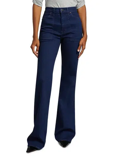 Veronica Beard Women's Crosbie Denim Wide-Leg Jeans - Indigo Rinse - Size 31 | Thumbnail 3 Veronica Beard Women's Crosbie Denim Wide-Leg Jeans - Indigo Rinse - Size 31 | Thumbnail 3