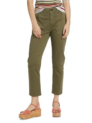Veronica Beard Women's Arya Cotton-Blend Straight-Leg Cargo Pants - Army - Size 32 | Thumbnail 3 Veronica Beard Women's Arya Cotton-Blend Straight-Leg Cargo Pants - Army - Size 32 | Thumbnail 3