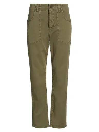 Veronica Beard Women's Arya Cotton-Blend Straight-Leg Cargo Pants - Army - Size 32 | Thumbnail 1 Veronica Beard Women's Arya Cotton-Blend Straight-Leg Cargo Pants - Army - Size 32 | Thumbnail 1