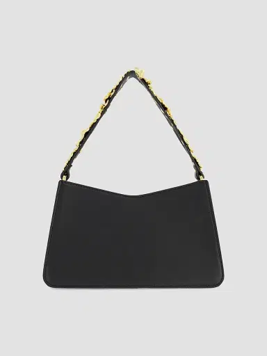 Mac Duggal Women's Mini Floral-Strap Leather Shoulder Bag - Black | Thumbnail 4 Mac Duggal Women's Mini Floral-Strap Leather Shoulder Bag - Black | Thumbnail 4