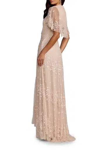 Mac Duggal Women's Sequin-Embellished A-Line Tulle Gown - Blush | Thumbnail 2 Mac Duggal Women's Sequin-Embellished A-Line Tulle Gown - Blush | Thumbnail 2