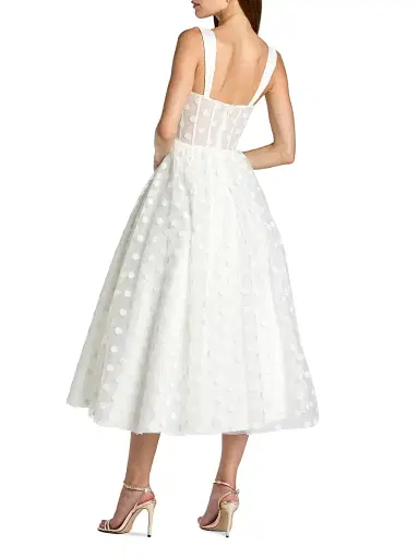 Mac Duggal Women's Polka Dot Tulle Bustier Cocktail Dress - | Thumbnail 2 Mac Duggal Women's Polka Dot Tulle Bustier Cocktail Dress - | Thumbnail 2