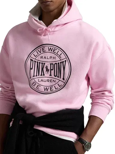 Polo Ralph Lauren Men's Pink Pony Tech Fleece Hoodie - Course Pink | Thumbnail 5 Polo Ralph Lauren Men's Pink Pony Tech Fleece Hoodie - Course Pink | Thumbnail 5