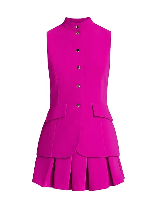 Women's Evelyn Skort Romper - Dark Hot Pink Women's Evelyn Skort Romper - Dark Hot Pink