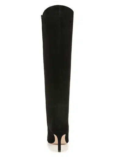Veronica Beard Women's Lisa 70MM Tall-Shaft Wide-Calf Suede Boots - Black | Thumbnail 3 Veronica Beard Women's Lisa 70MM Tall-Shaft Wide-Calf Suede Boots - Black | Thumbnail 3