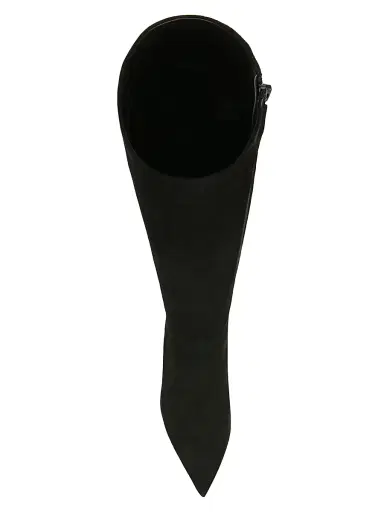 Veronica Beard Women's Lisa 70MM Tall-Shaft Wide-Calf Suede Boots - Black | Thumbnail 4 Veronica Beard Women's Lisa 70MM Tall-Shaft Wide-Calf Suede Boots - Black | Thumbnail 4