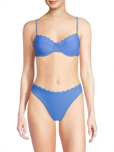 Ramy Brook Women's Leyla Scalloped Underwire Bikini Top - Serene Blue | Thumbnail 3 Ramy Brook Women's Leyla Scalloped Underwire Bikini Top - Serene Blue | Thumbnail 3