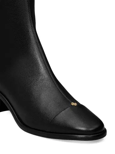 Tory Burch Women's Cap-Toe 55MM Leather Knee-High Boots - Perfect Black - Size 9.5 | Thumbnail 3 Tory Burch Women's Cap-Toe 55MM Leather Knee-High Boots - Perfect Black - Size 9.5 | Thumbnail 3