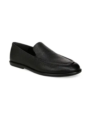 Vince Men's Hann Pebbled Leather Loafers - Black | Thumbnail 2 Vince Men's Hann Pebbled Leather Loafers - Black | Thumbnail 2