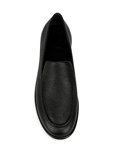 Vince Men's Hann Pebbled Leather Loafers - Black | Thumbnail 4 Vince Men's Hann Pebbled Leather Loafers - Black | Thumbnail 4