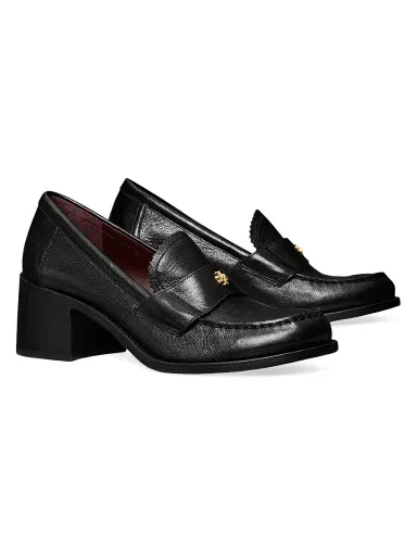 Tory Burch Women's Classic 50MM Leather Loafers - Perfect Black - Size 9.5 | Thumbnail 2 Tory Burch Women's Classic 50MM Leather Loafers - Perfect Black - Size 9.5 | Thumbnail 2