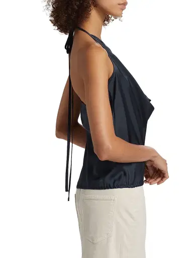 Ramy Brook Women's Hettie Halterneck Top - Navy | Thumbnail 4 Ramy Brook Women's Hettie Halterneck Top - Navy | Thumbnail 4