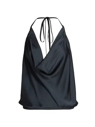Ramy Brook Women's Hettie Halterneck Top - Navy | Thumbnail 1 Ramy Brook Women's Hettie Halterneck Top - Navy | Thumbnail 1