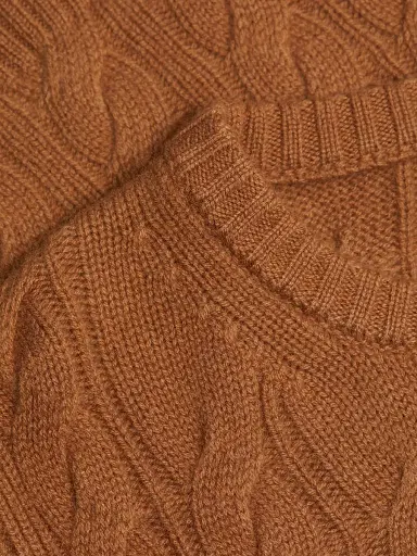Saks Fifth Avenue Women's Cable-Knit Cashmere Pullover - Macchiato | Thumbnail 7 Saks Fifth Avenue Women's Cable-Knit Cashmere Pullover - Macchiato | Thumbnail 7