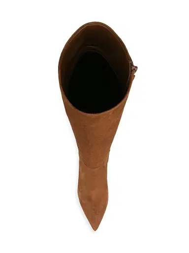 Veronica Beard Women's Lisa 70MM Tall-Shaft Suede Boots - Chestnut | Thumbnail 4 Veronica Beard Women's Lisa 70MM Tall-Shaft Suede Boots - Chestnut | Thumbnail 4