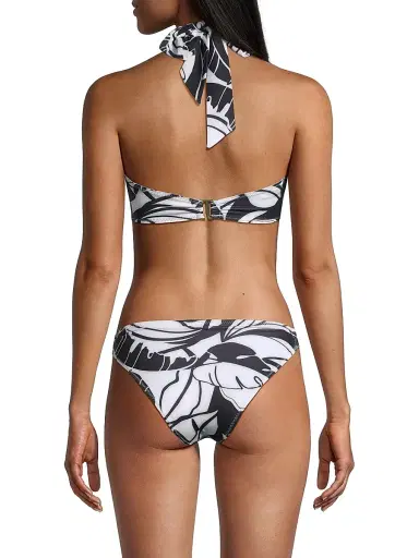 Ramy Brook Women's Marie Palm Print Bikini Top - Black White Exotic Palm - Size Large | Thumbnail 5 Ramy Brook Women's Marie Palm Print Bikini Top - Black White Exotic Palm - Size Large | Thumbnail 5