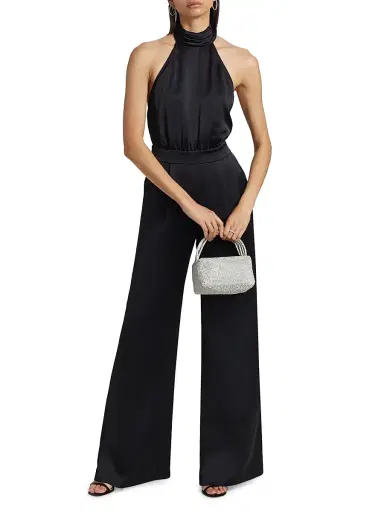 Ramy Brook Women's Tatiana Satin Wide-Leg Jumpsuit | Thumbnail 2 Ramy Brook Women's Tatiana Satin Wide-Leg Jumpsuit | Thumbnail 2