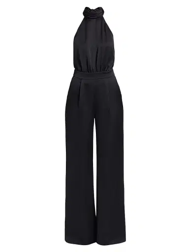 Ramy Brook Women's Tatiana Satin Wide-Leg Jumpsuit | Thumbnail 1 Ramy Brook Women's Tatiana Satin Wide-Leg Jumpsuit | Thumbnail 1