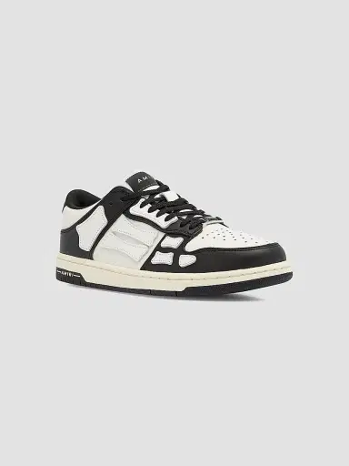AMIRI Women's Skel Top Low Leather Sneakers - Black White - Size 7 | Thumbnail 3 AMIRI Women's Skel Top Low Leather Sneakers - Black White - Size 7 | Thumbnail 3