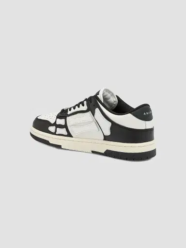AMIRI Women's Skel Top Low Leather Sneakers - Black White - Size 7 | Thumbnail 4 AMIRI Women's Skel Top Low Leather Sneakers - Black White - Size 7 | Thumbnail 4