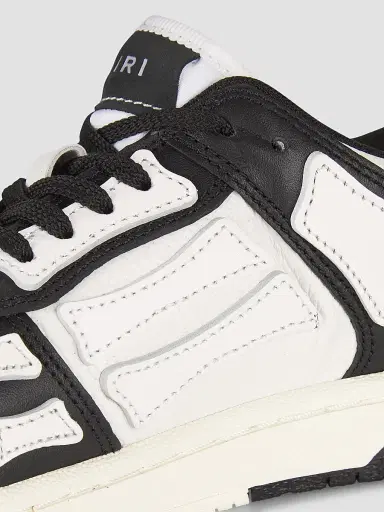 AMIRI Women's Skel Top Low Leather Sneakers - Black White - Size 7 | Thumbnail 7 AMIRI Women's Skel Top Low Leather Sneakers - Black White - Size 7 | Thumbnail 7