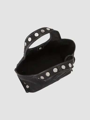 3.1 Phillip Lim Women's Mini Market Studded Denim Tote Bag - Washed Black | Thumbnail 3 3.1 Phillip Lim Women's Mini Market Studded Denim Tote Bag - Washed Black | Thumbnail 3