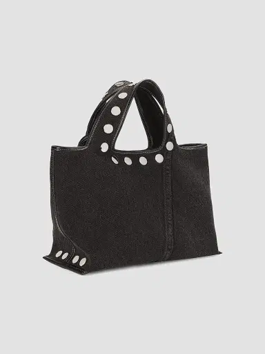 3.1 Phillip Lim Women's Mini Market Studded Denim Tote Bag - Washed Black | Thumbnail 4 3.1 Phillip Lim Women's Mini Market Studded Denim Tote Bag - Washed Black | Thumbnail 4