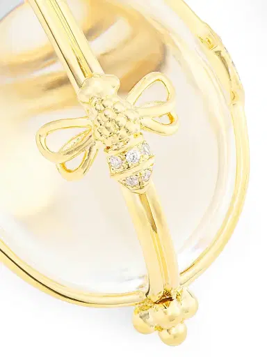 Temple St. Clair Women's Florence86 18K Yellow Gold, Crystal & Diamond Bee Amulet - Yellow Gold | Thumbnail 4 Temple St. Clair Women's Florence86 18K Yellow Gold, Crystal & Diamond Bee Amulet - Yellow Gold | Thumbnail 4