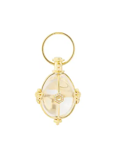 Temple St. Clair Women's Florence86 18K Yellow Gold, Crystal & Diamond Bee Amulet - Yellow Gold | Thumbnail 1 Temple St. Clair Women's Florence86 18K Yellow Gold, Crystal & Diamond Bee Amulet - Yellow Gold | Thumbnail 1