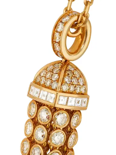 Boucheron Women's Couture Pendant Pompon 18K Rose Gold & 6.3 TCW Diamond Necklace - Pink Gold | Thumbnail 3 Boucheron Women's Couture Pendant Pompon 18K Rose Gold & 6.3 TCW Diamond Necklace - Pink Gold | Thumbnail 3