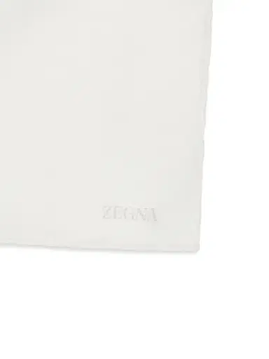 Zegna Men's Cotton and Silk Pocket Square | Thumbnail 2 Zegna Men's Cotton and Silk Pocket Square | Thumbnail 2
