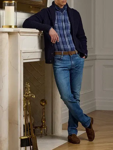 Ralph Lauren Purple Label Men's Stretch Slim-Fit Jeans - Indigo Horizon | Thumbnail 2 Ralph Lauren Purple Label Men's Stretch Slim-Fit Jeans - Indigo Horizon | Thumbnail 2