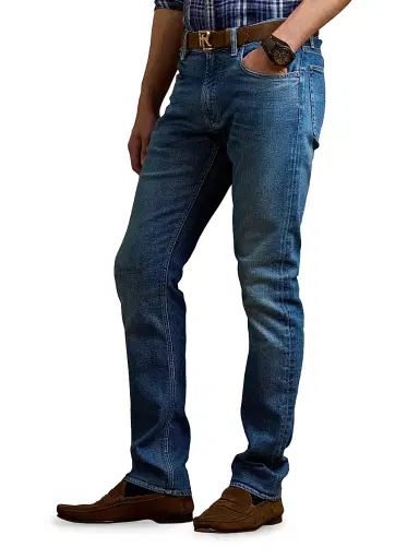 Ralph Lauren Purple Label Men's Stretch Slim-Fit Jeans - Indigo Horizon | Thumbnail 4 Ralph Lauren Purple Label Men's Stretch Slim-Fit Jeans - Indigo Horizon | Thumbnail 4