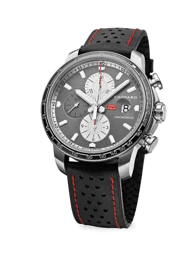 Chopard Women's Mille Miglia Stainless Steel & Leather Chronograph Watch - Black | Thumbnail 3 Chopard Women's Mille Miglia Stainless Steel & Leather Chronograph Watch - Black | Thumbnail 3