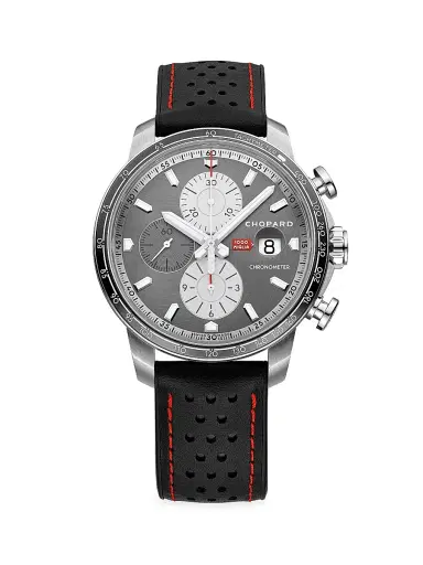 Chopard Women's Mille Miglia Stainless Steel & Leather Chronograph Watch - Black | Thumbnail 1 Chopard Women's Mille Miglia Stainless Steel & Leather Chronograph Watch - Black | Thumbnail 1