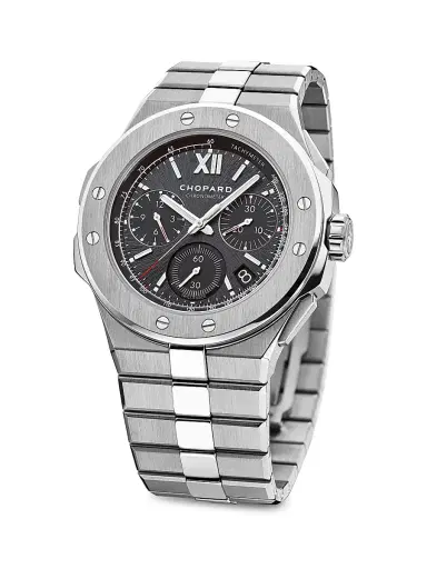 Chopard Men's Alpine Eagle Chronograph Stainless Steel & Grey-Dial Bracelet Watch - Stainless Steel | Thumbnail 3 Chopard Men's Alpine Eagle Chronograph Stainless Steel & Grey-Dial Bracelet Watch - Stainless Steel | Thumbnail 3