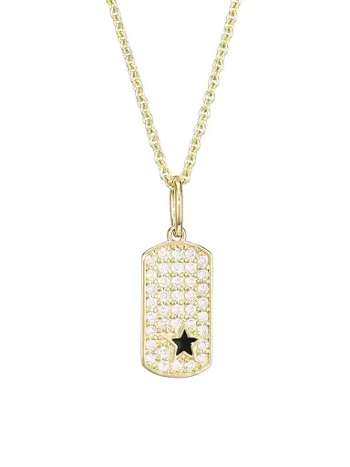 Sydney Evan Women's 14K Yellow Gold, Diamond & Star Enamel Pendant Necklace | Thumbnail 1 Sydney Evan Women's 14K Yellow Gold, Diamond & Star Enamel Pendant Necklace | Thumbnail 1