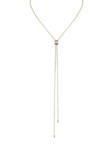 Boucheron Women's Quatre Classique White Edition 18K Tri-Tone Gold, White Ceramic & Diamond Pendant Mini Bolo Necklace - Gold | Thumbnail 1 Boucheron Women's Quatre Classique White Edition 18K Tri-Tone Gold, White Ceramic & Diamond Pendant Mini Bolo Necklace - Gold | Thumbnail 1