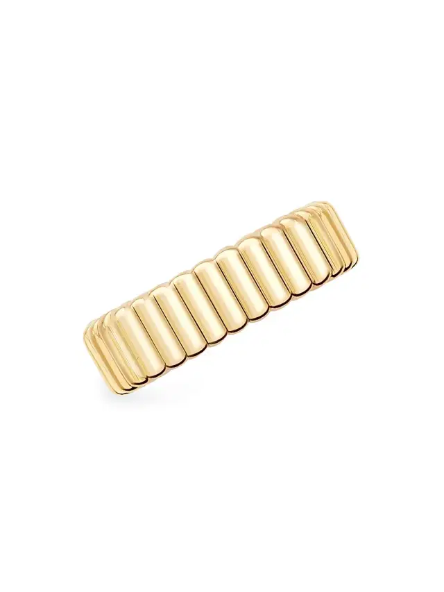 Women's Quatre Grosgrain 18K Yellow Gold Single Earring - Gold Women's Quatre Grosgrain 18K Yellow Gold Single Earring - Gold