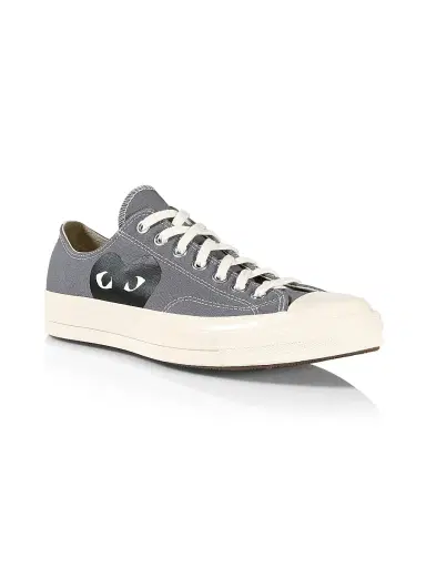 Comme des Garçons PLAY CdG PLAY x Converse Men's Chuck Taylor All Star Low-Top Sneakers - Blue - Size 8 | Thumbnail 2 Comme des Garçons PLAY CdG PLAY x Converse Men's Chuck Taylor All Star Low-Top Sneakers - Blue - Size 8 | Thumbnail 2